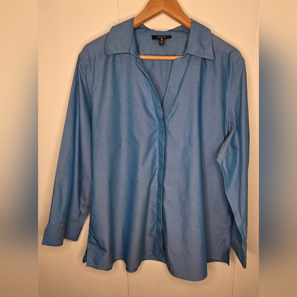 Blue Foxcroft Crisp Button Down Cotton Shirt size 18 - Picture 1 of 9